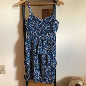 Blue floral dress *new*